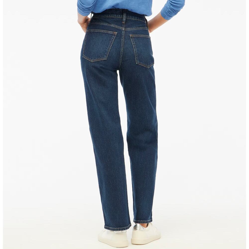 J.Crew Full Length Wide Leg Jean All Day Stretch Space Navy Blue Wash US 35 NWT - Picture 2 of 12